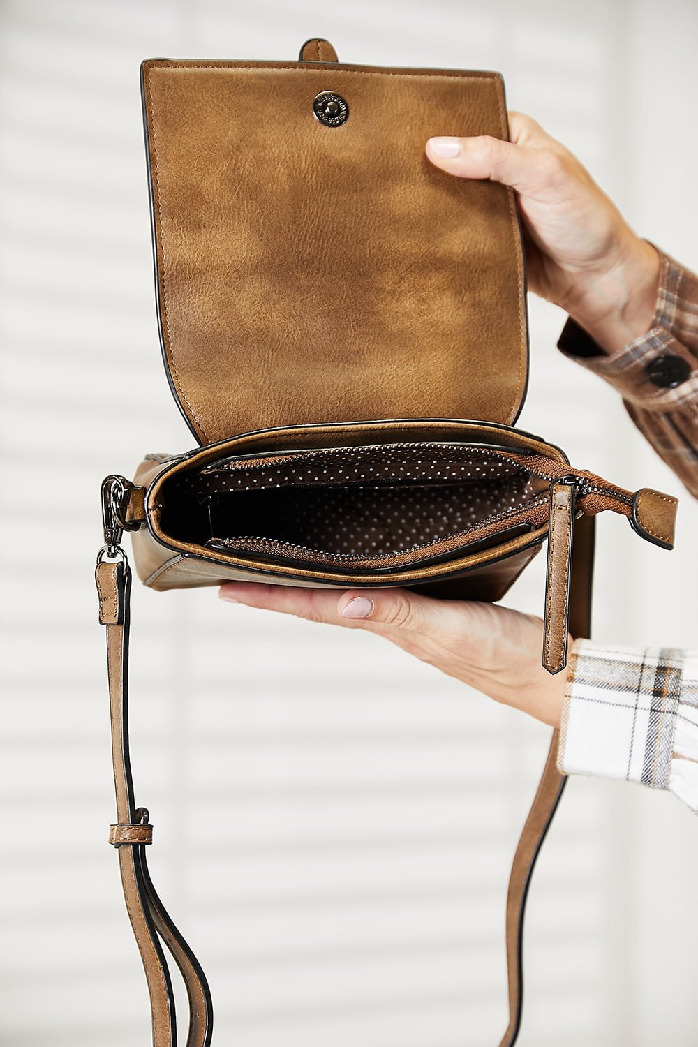 SHOMICO PU Leather Crossbody Bag - BloomBliss.com