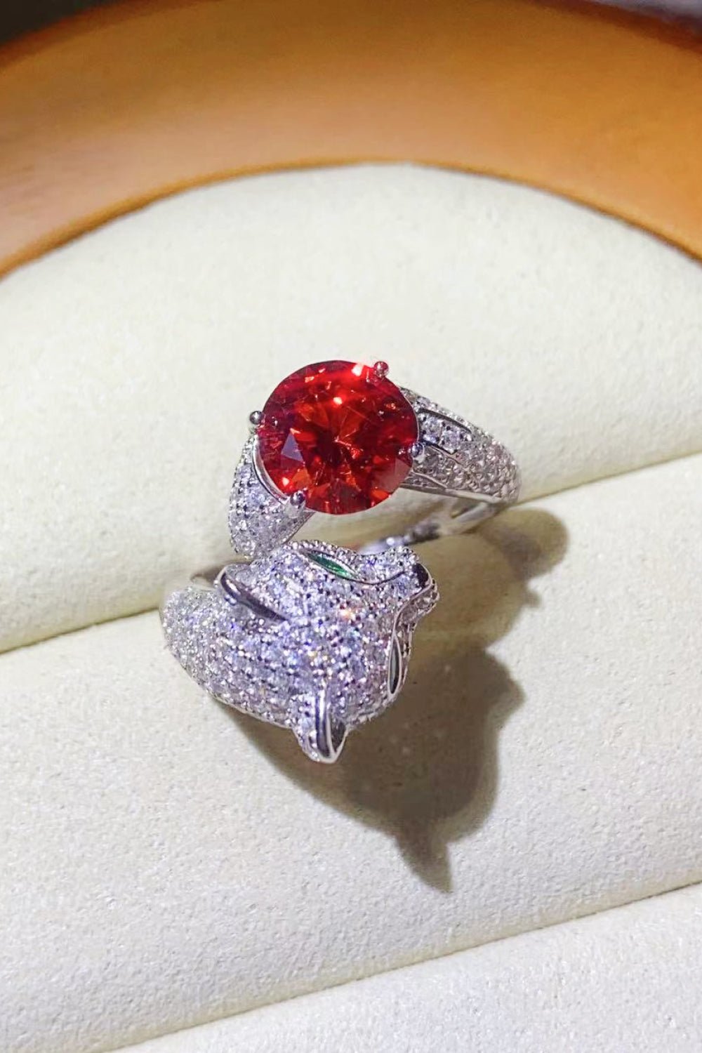 2 Carat Moissanite Adjustable Animal Ring - BloomBliss.com