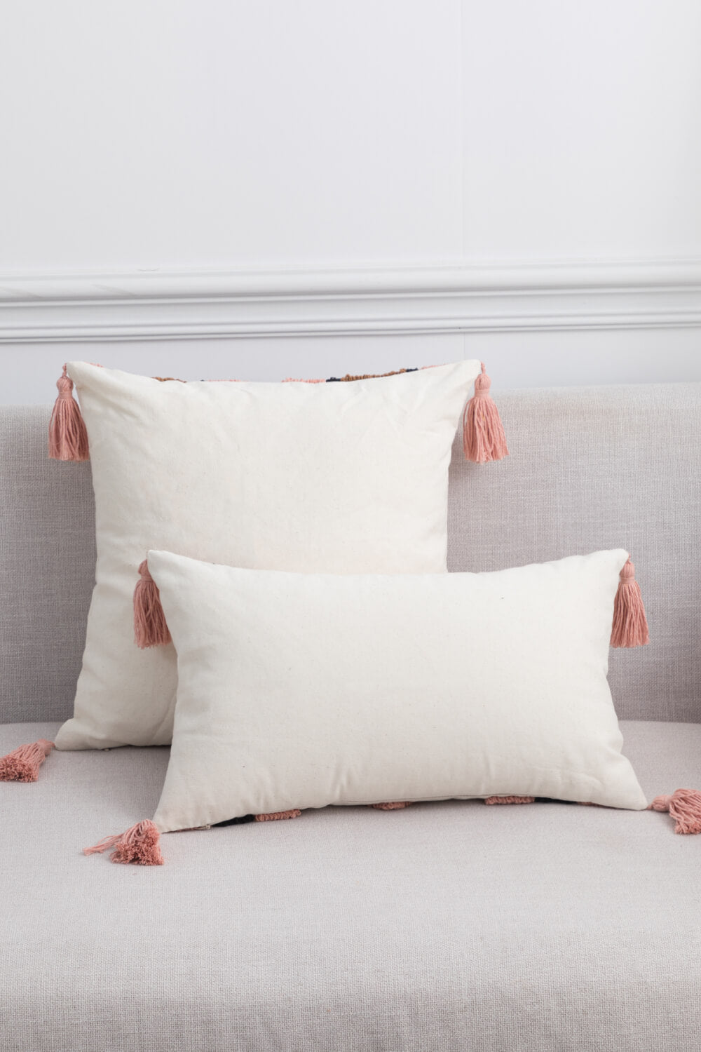 4 Styles Geometric Graphic Tassel Pillow Cover - BloomBliss.com