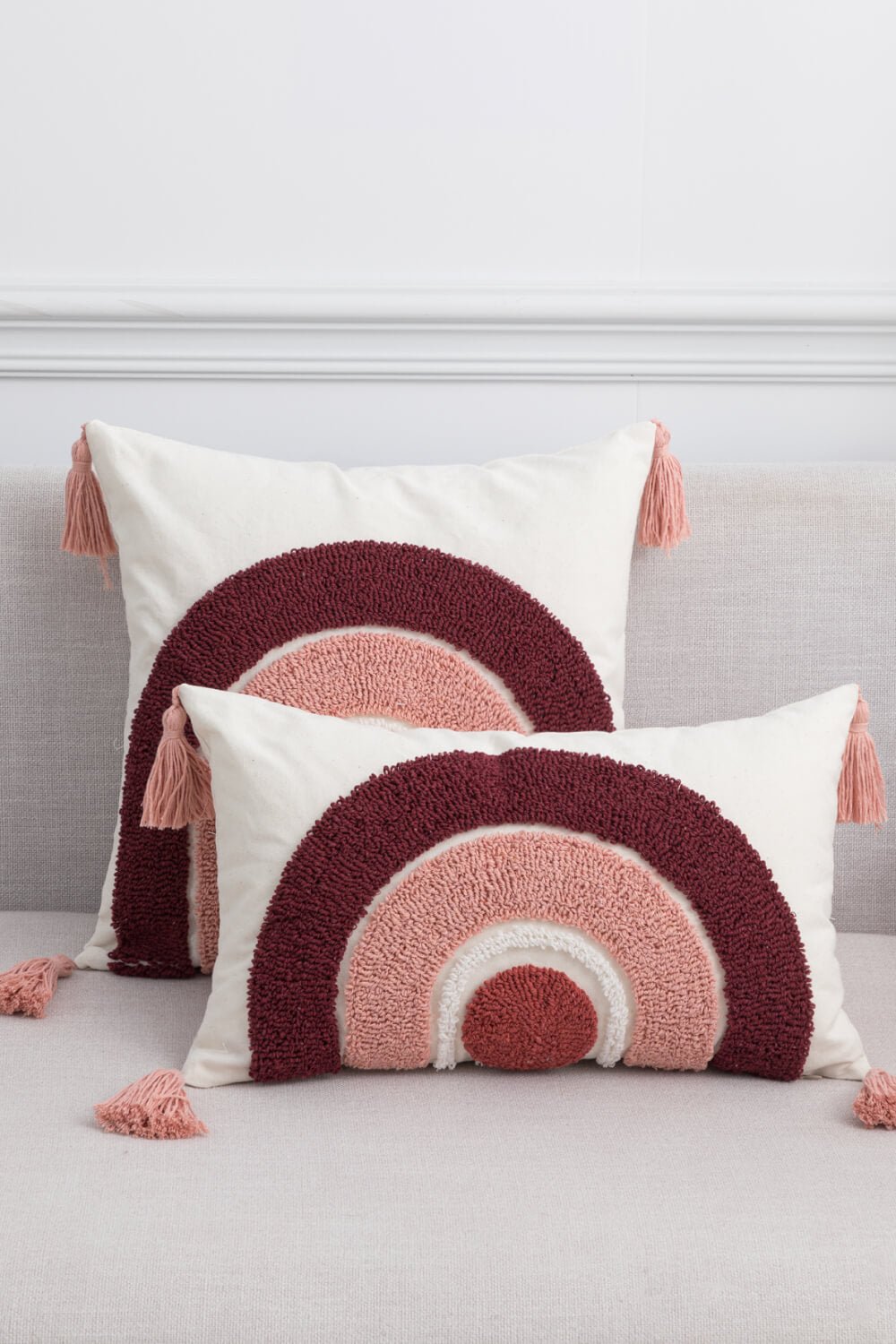4 Styles Geometric Graphic Tassel Pillow Cover - BloomBliss.com