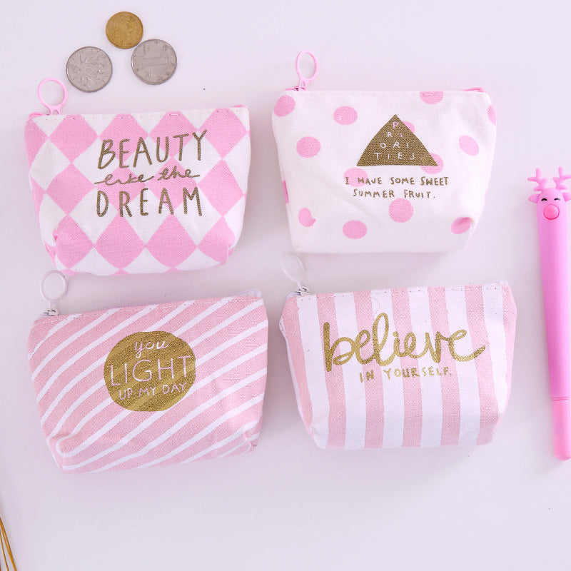 Pink Motivational Coin Purses