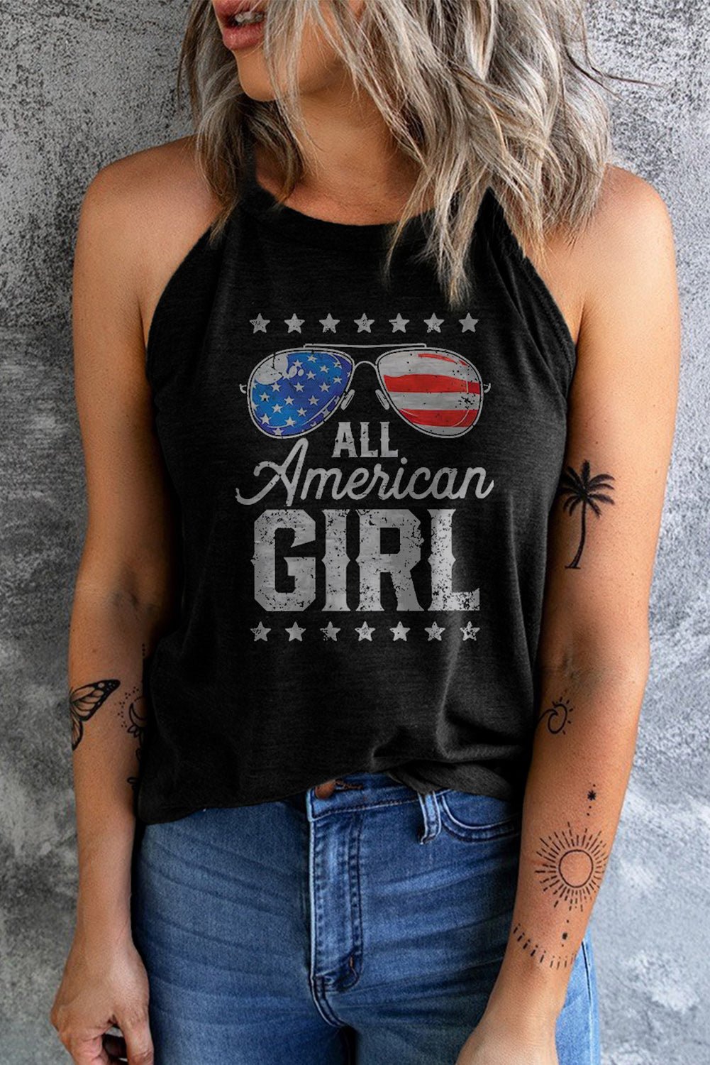 ALL AMERICAN GIRL Graphic Tank - BloomBliss.com