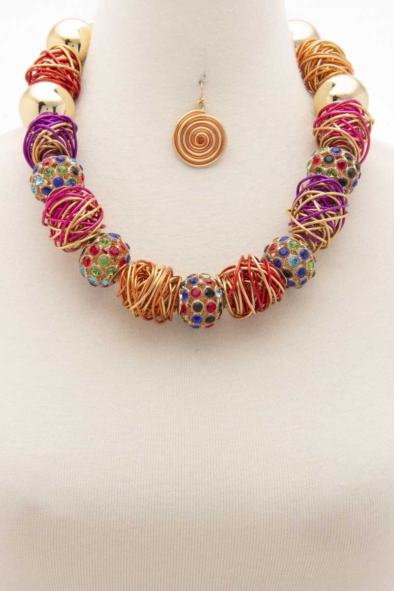 Beautiful Wire Wrapped Charm Necklace - BloomBliss.com