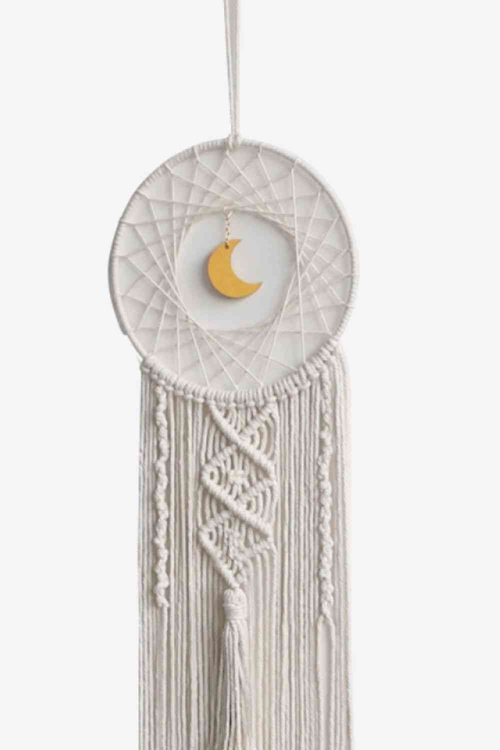 Bohemian Hand-Woven Moon Macrame Wall Hanging - BloomBliss.com