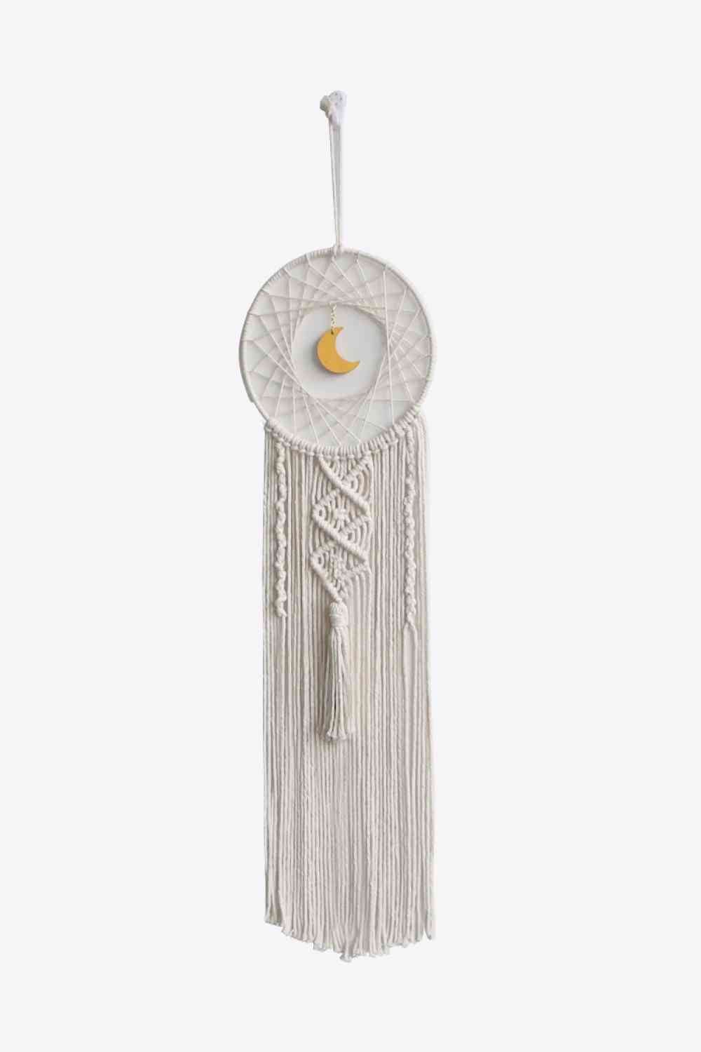 Bohemian Hand-Woven Moon Macrame Wall Hanging - BloomBliss.com