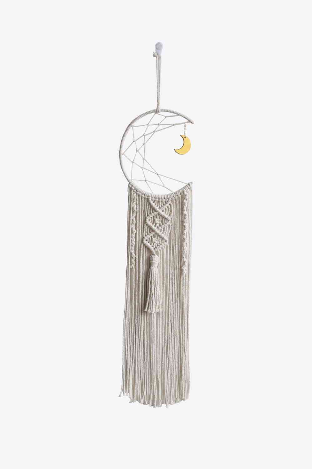 Bohemian Hand-Woven Moon Macrame Wall Hanging - BloomBliss.com
