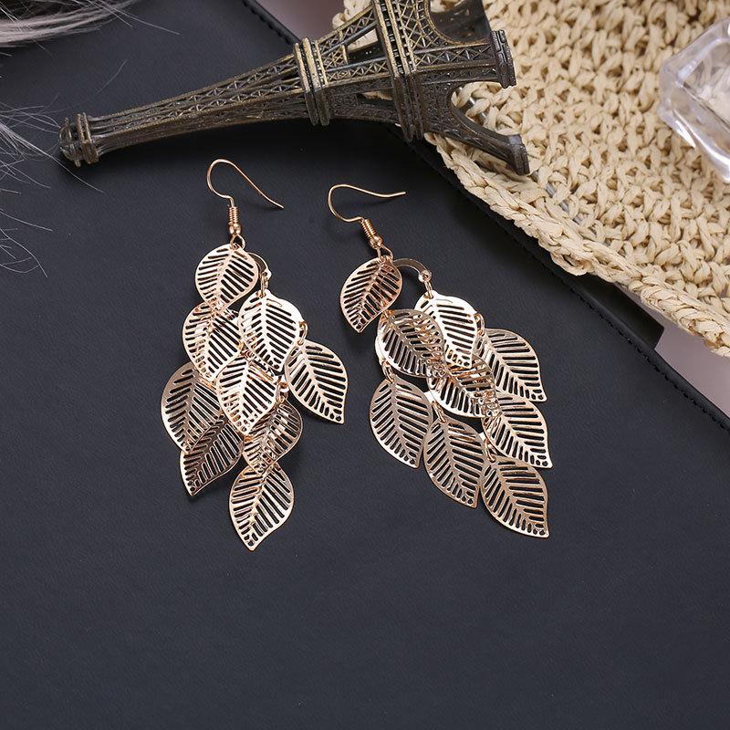 Chandelier Leaves Earrings - BloomBliss.com
