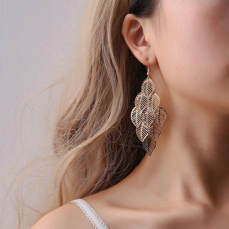 Chandelier Leaves Earrings - BloomBliss.com