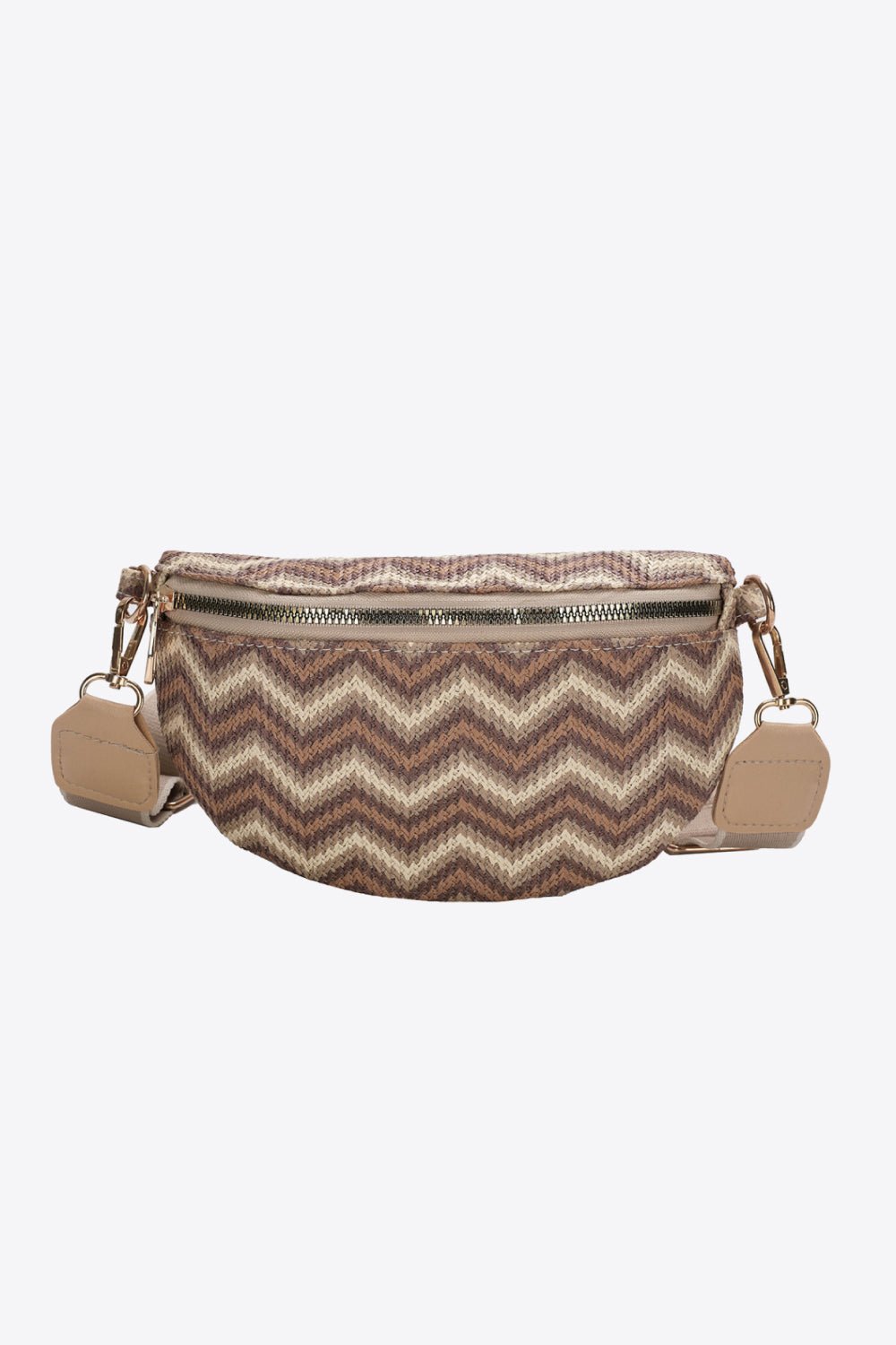 Chevron Straw Sling Bag - BloomBliss.com