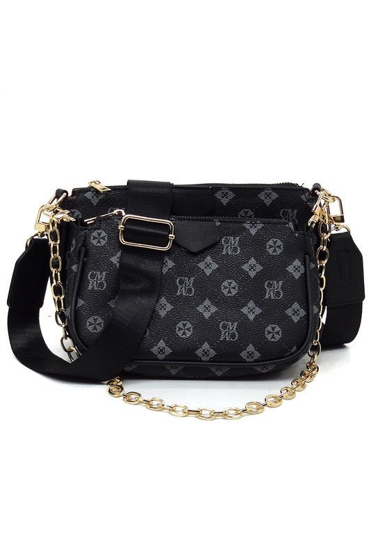 CM Monogram 2-in-1 Crossbody Bag - BloomBliss.com