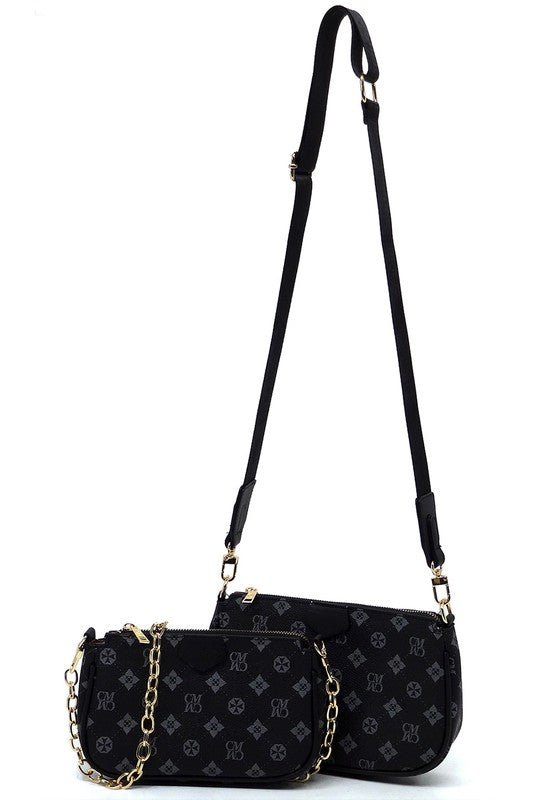 CM Monogram 2-in-1 Crossbody Bag - BloomBliss.com