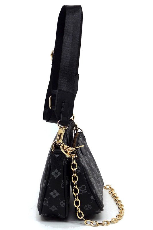 CM Monogram 2-in-1 Crossbody Bag - BloomBliss.com