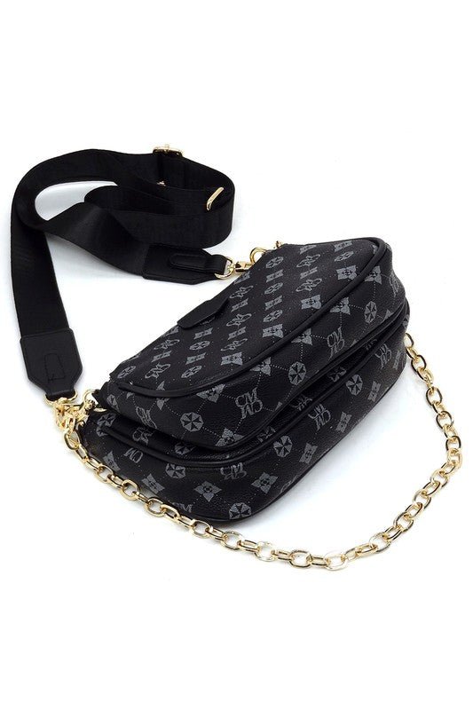 CM Monogram 2-in-1 Crossbody Bag - BloomBliss.com