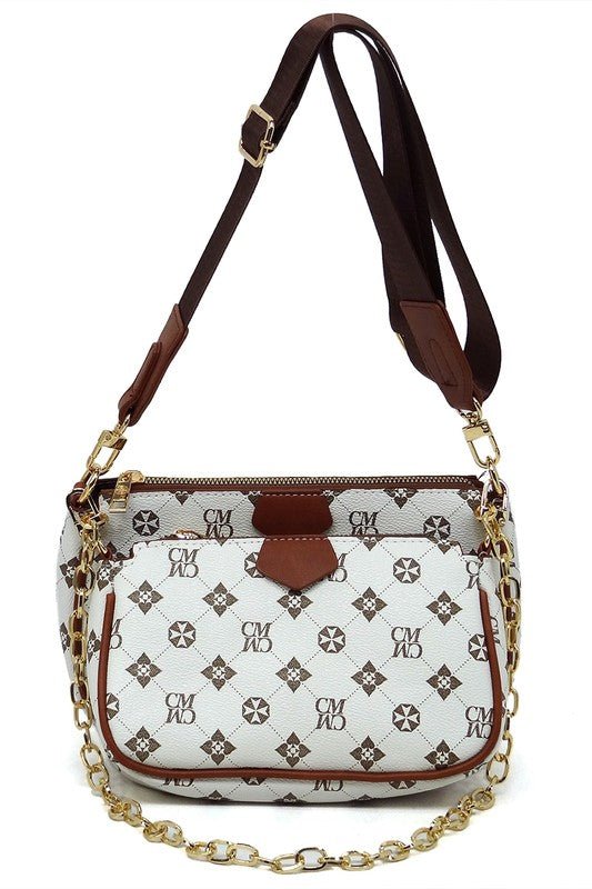 CM Monogram 2-in-1 Crossbody Bag - BloomBliss.com