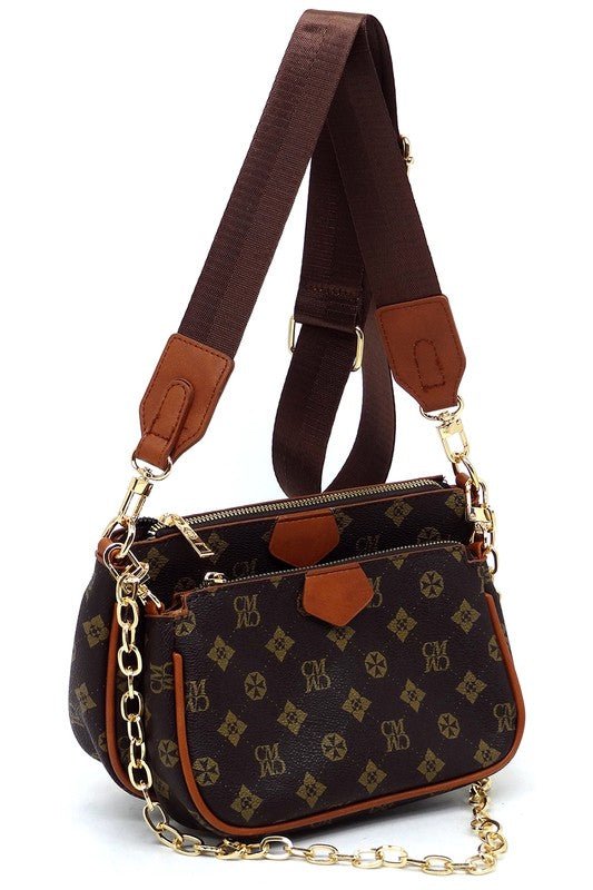 CM Monogram 2-in-1 Crossbody Bag - BloomBliss.com