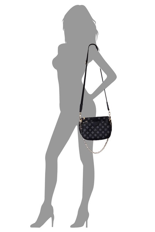 CM Monogram 2-in-1 Crossbody Bag - BloomBliss.com