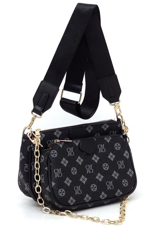CM Monogram 2-in-1 Crossbody Bag - BloomBliss.com