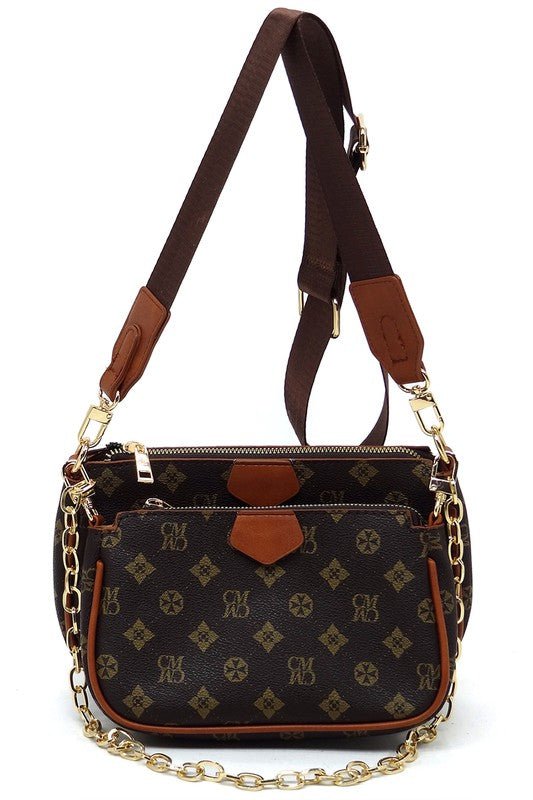 CM Monogram 2-in-1 Crossbody Bag - BloomBliss.com