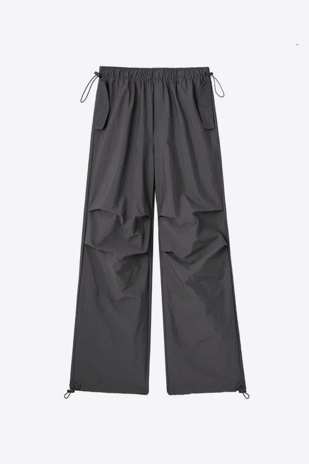Drawstring Waist Pants with Pockets - BloomBliss.com