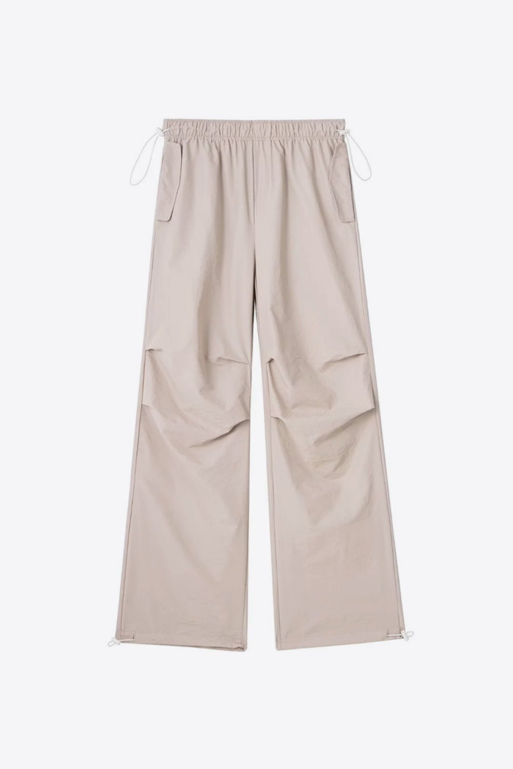 Drawstring Waist Pants with Pockets - BloomBliss.com