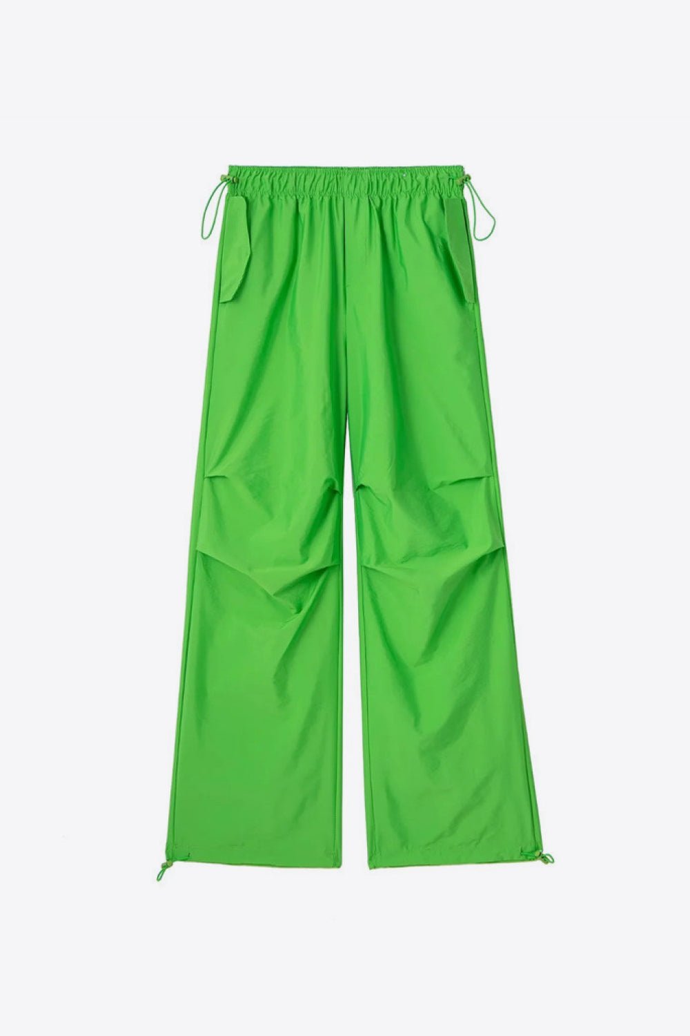 Drawstring Waist Pants with Pockets - BloomBliss.com