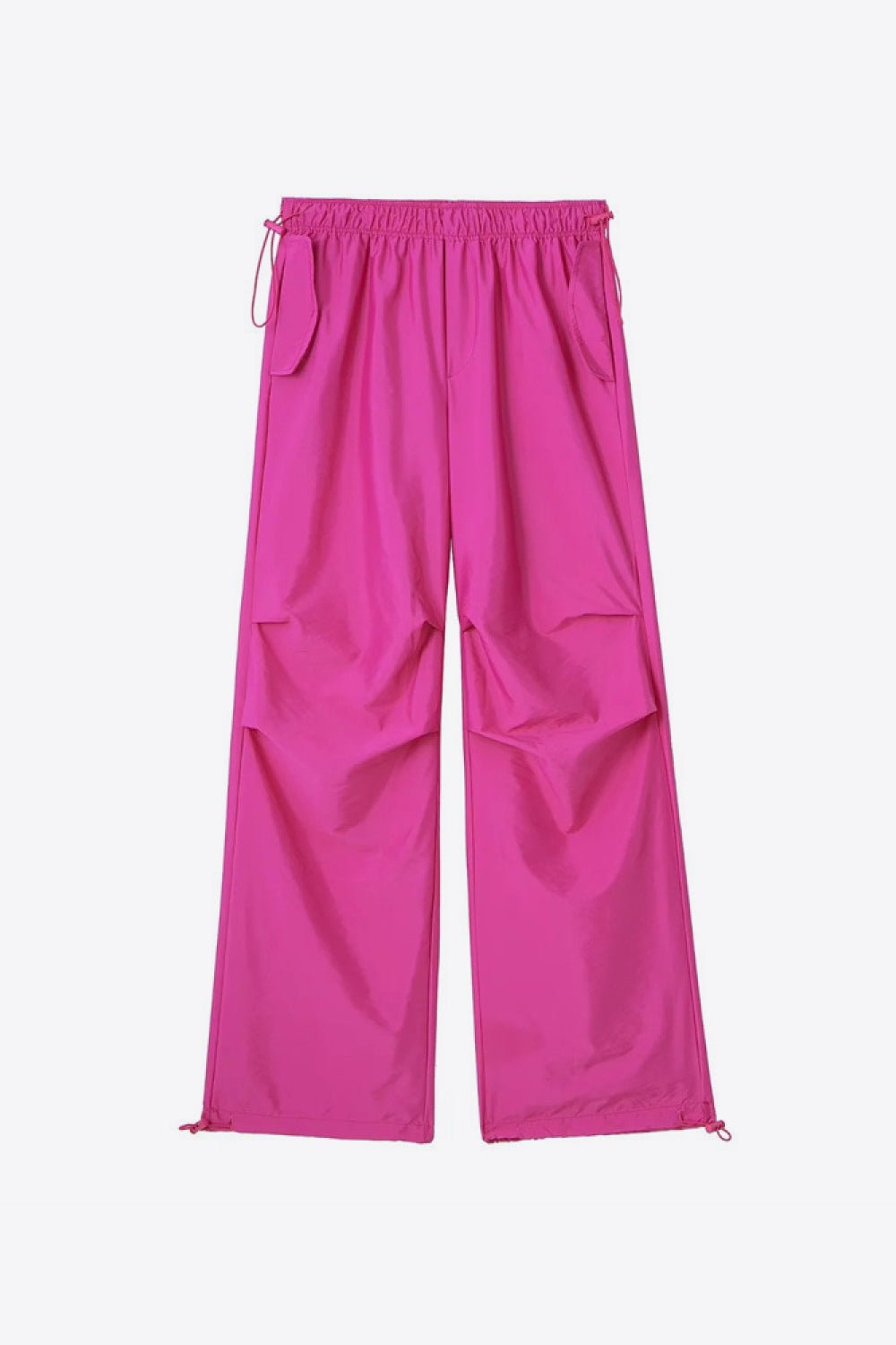 Drawstring Waist Pants with Pockets - BloomBliss.com