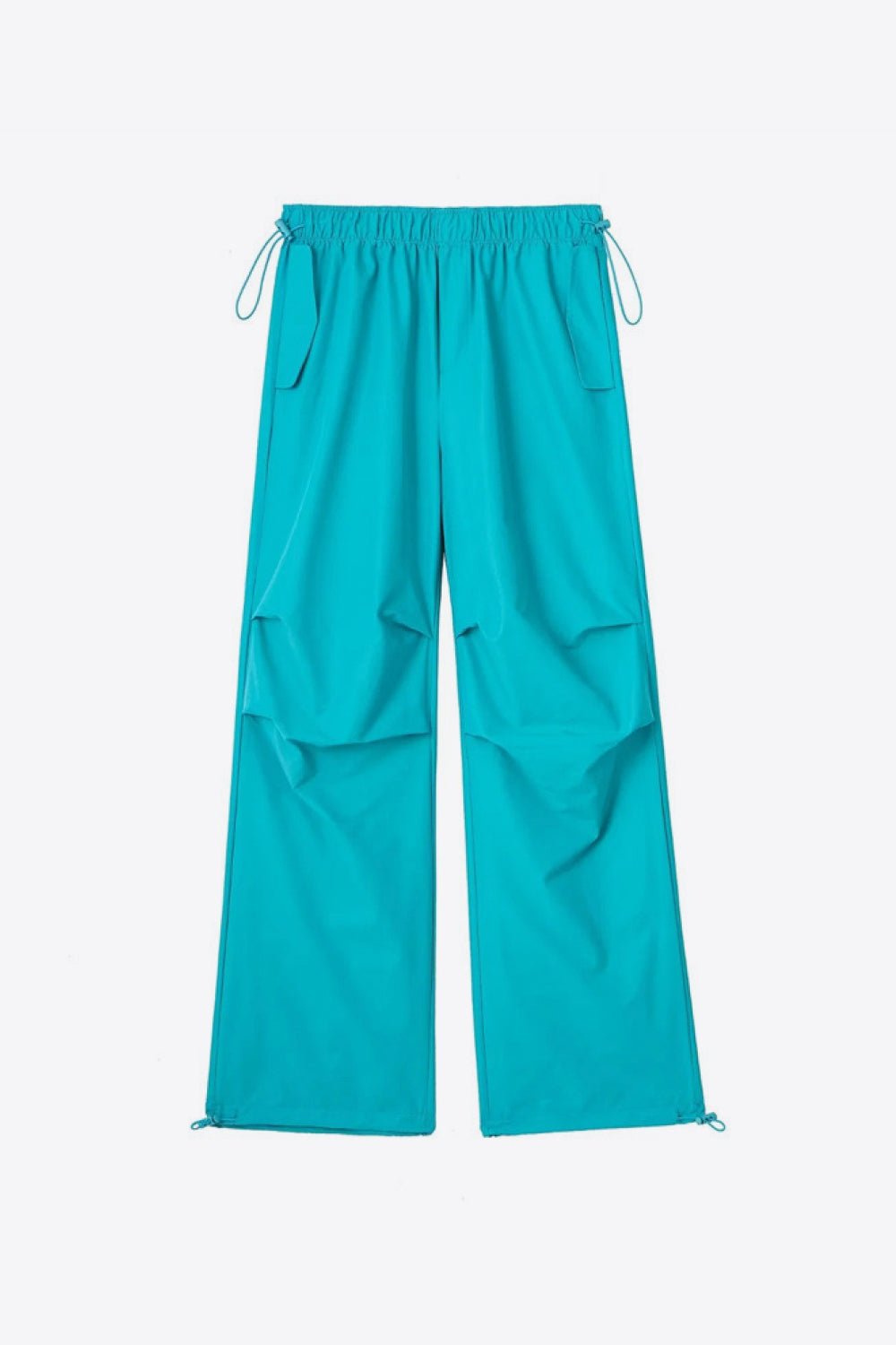 Drawstring Waist Pants with Pockets - BloomBliss.com