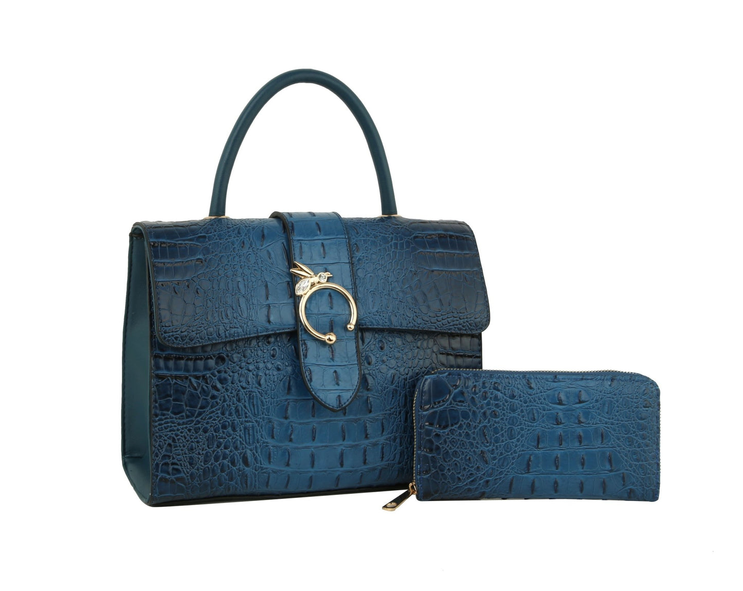 Elegant Bee Croc Satchel Set - BloomBliss.com