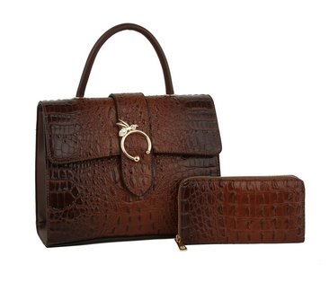 Elegant Bee Croc Satchel Set - BloomBliss.com