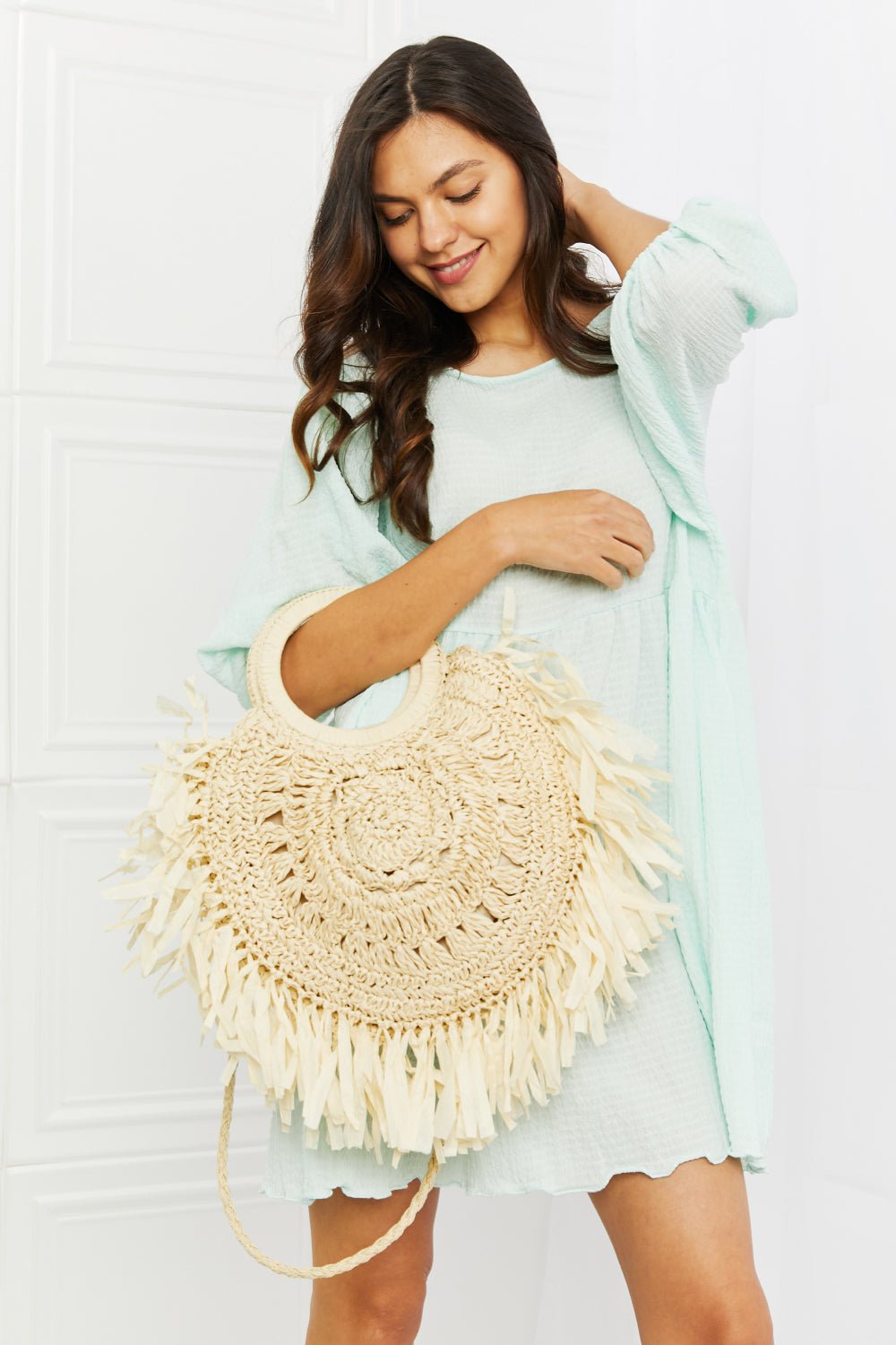 Fame Found My Paradise Straw Handbag - BloomBliss.com