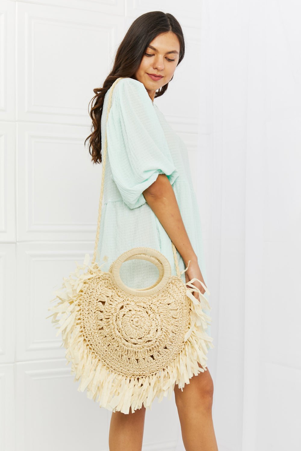 Fame Found My Paradise Straw Handbag - BloomBliss.com