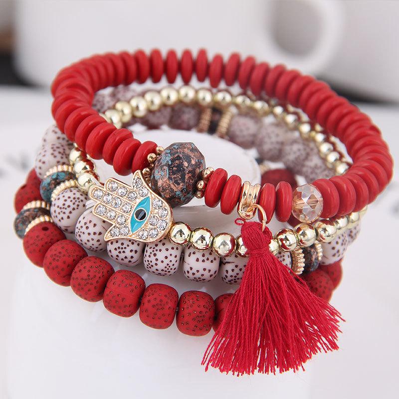 Fatima Hand and Tassel Bracelet - BloomBliss.com