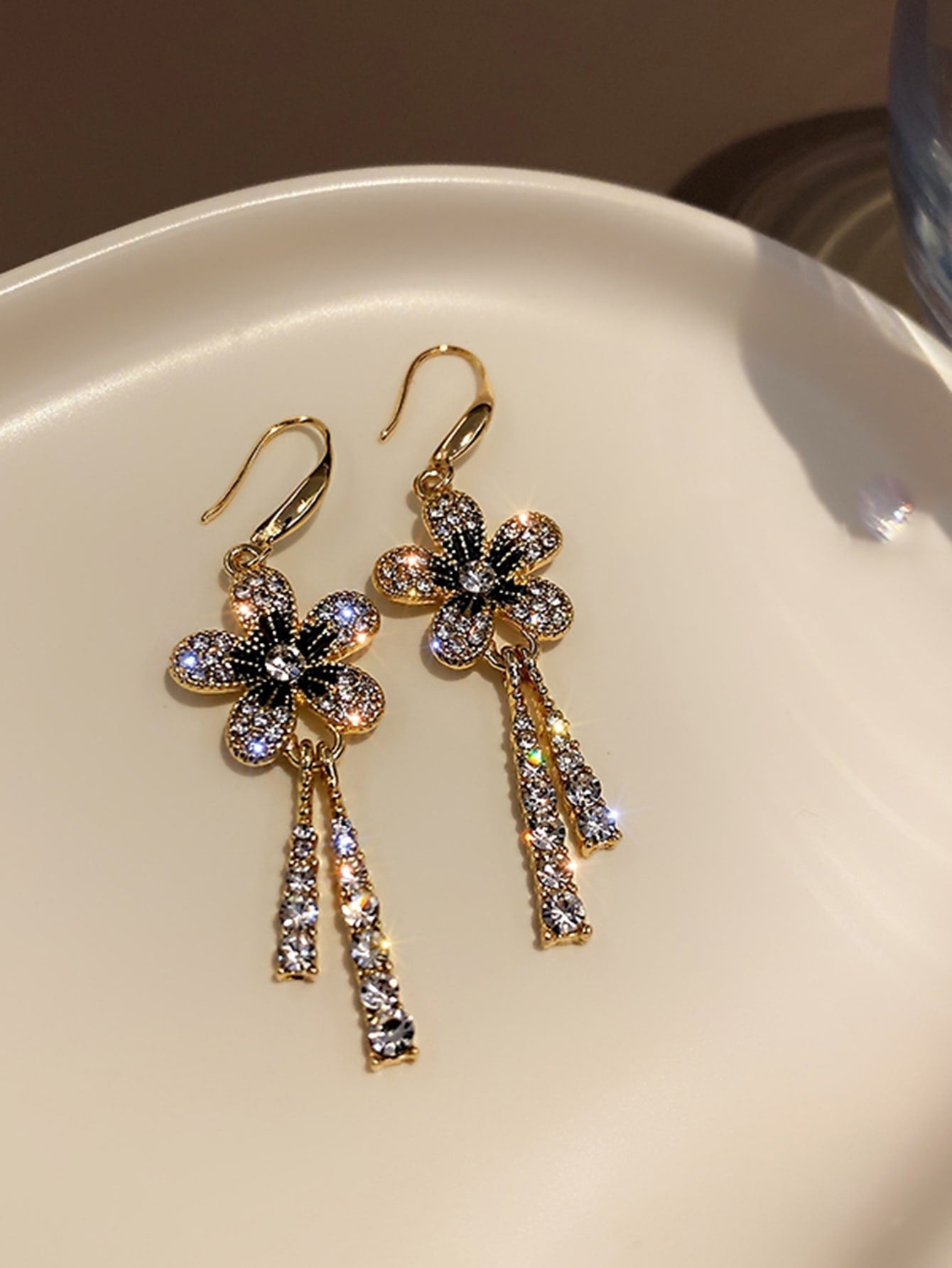 Shimmering Rhinestone Flower Petals - BloomBliss.com