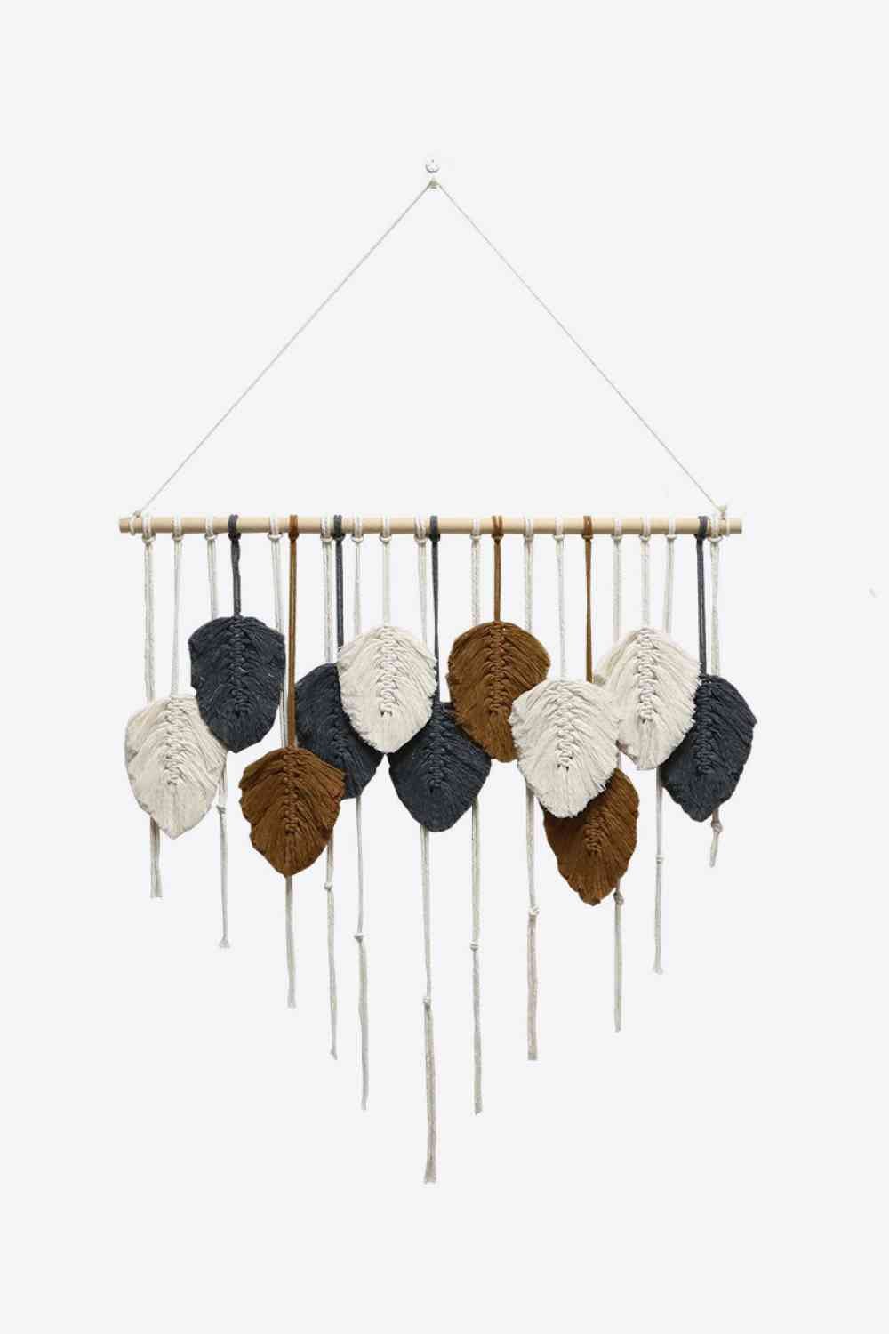 Hand-Woven Feather Macrame Wall Hanging - BloomBliss.com