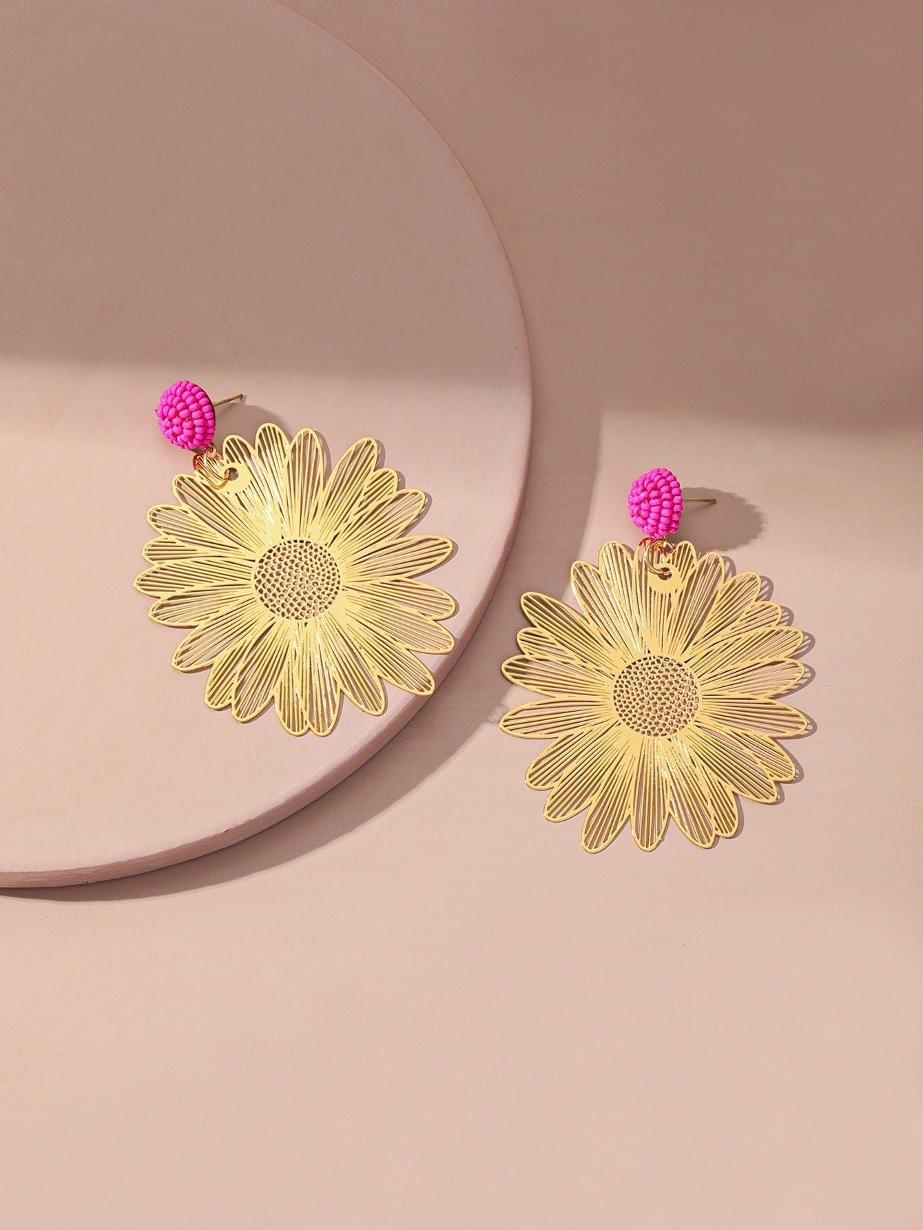 Hollow Out Flower Drop Earrings - BloomBliss.com
