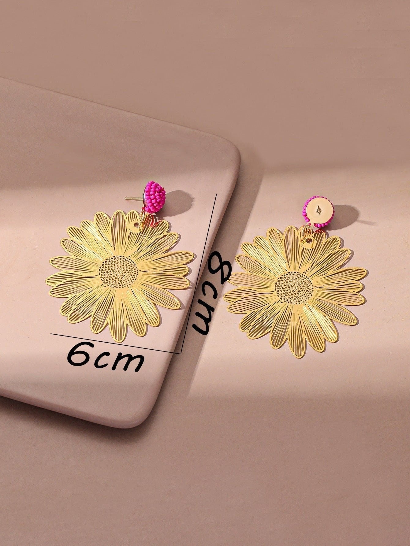Hollow Out Flower Drop Earrings - BloomBliss.com