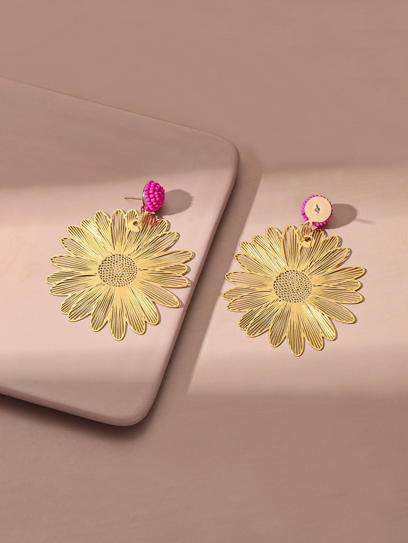 Hollow Out Flower Drop Earrings - BloomBliss.com