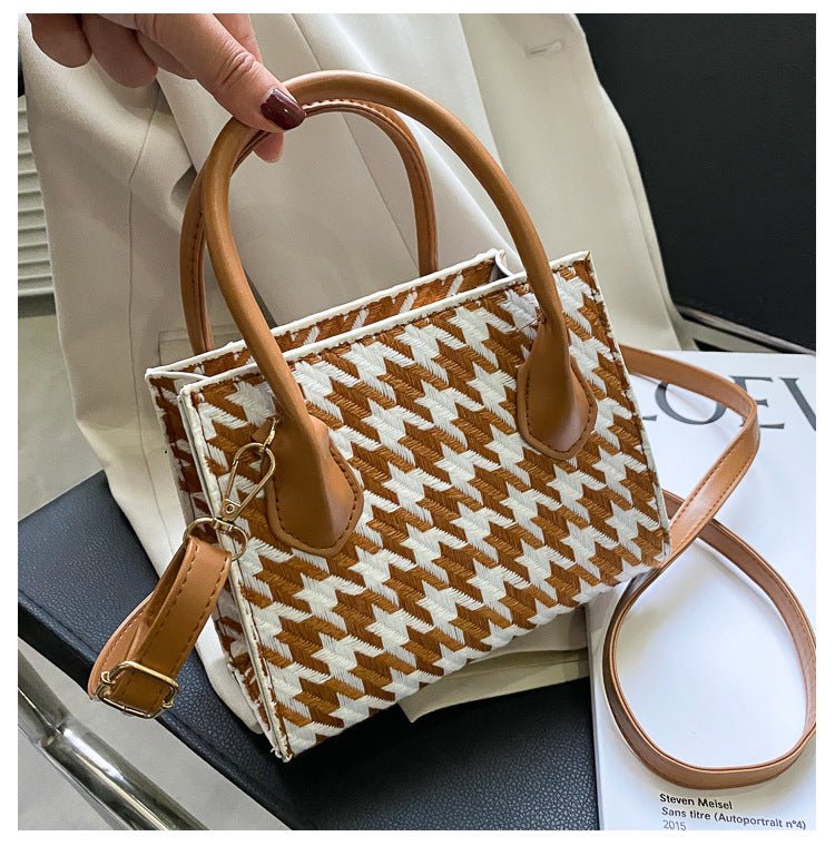 HoundsTooth Mini Handbag - BloomBliss.com