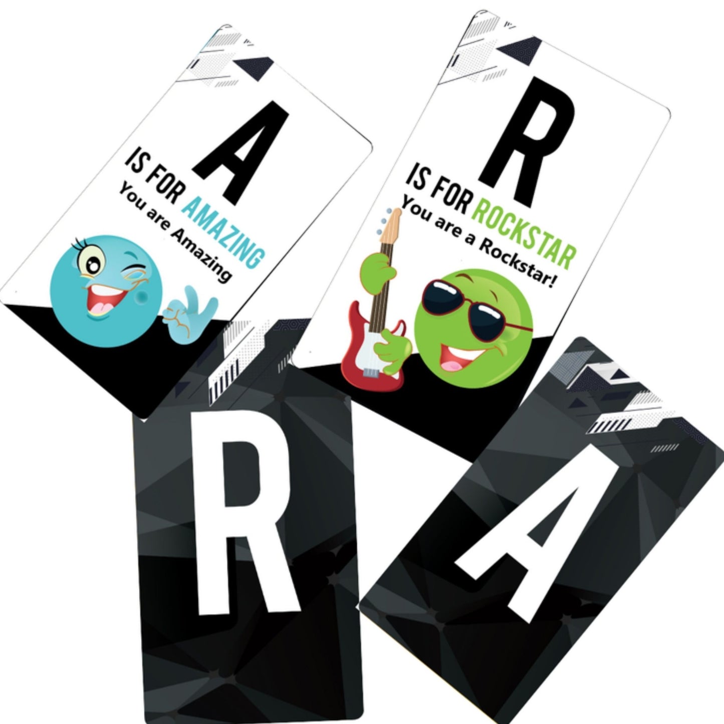 Kids Positive Alphabet Emoji Affirmations - BloomBliss.com