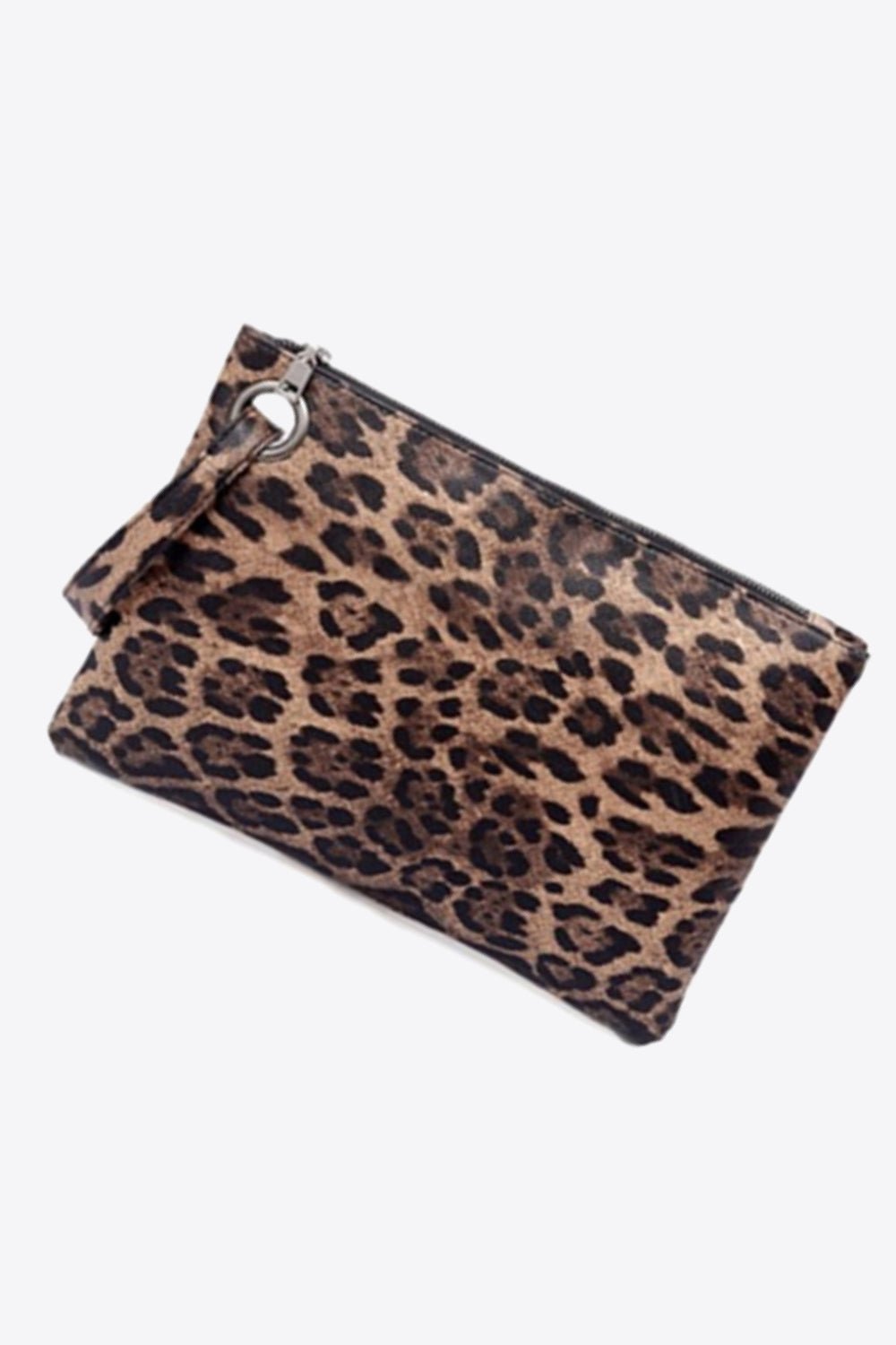 Leopard PU Leather Clutch - BloomBliss.com