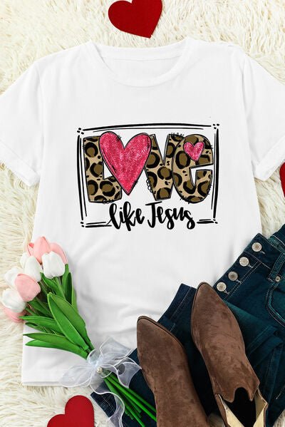 LOVE LIKE JESUS Short Sleeve T-Shirt - BloomBliss.com