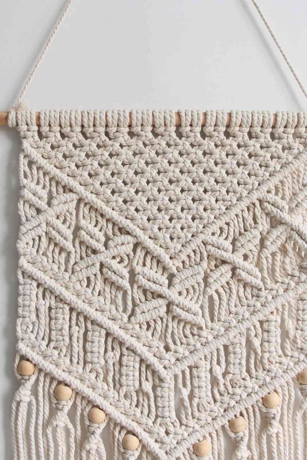 Macrame Fringe Wall Hanging - BloomBliss.com