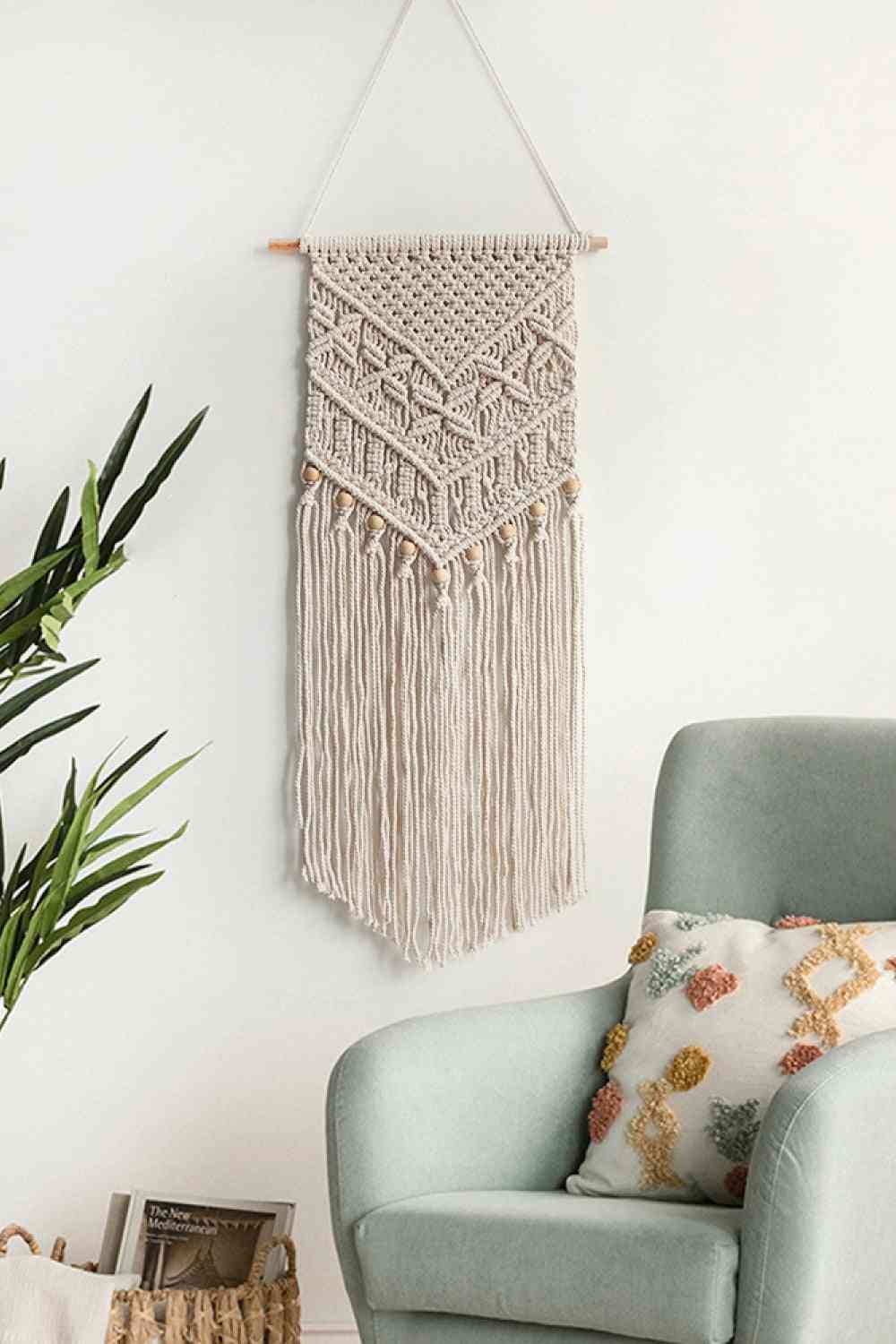 Macrame Fringe Wall Hanging - BloomBliss.com