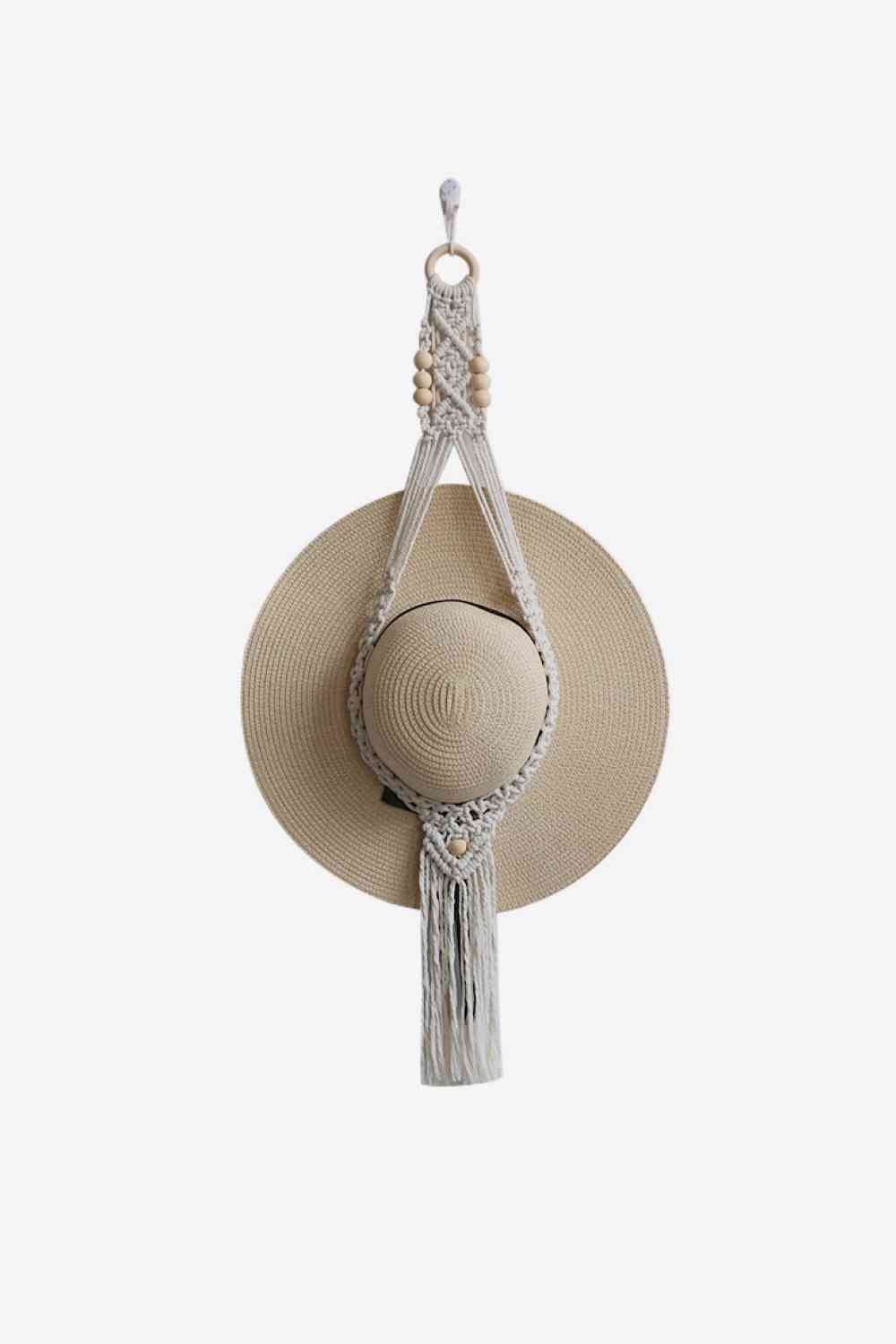 Macrame Single Hat Hanger - BloomBliss.com