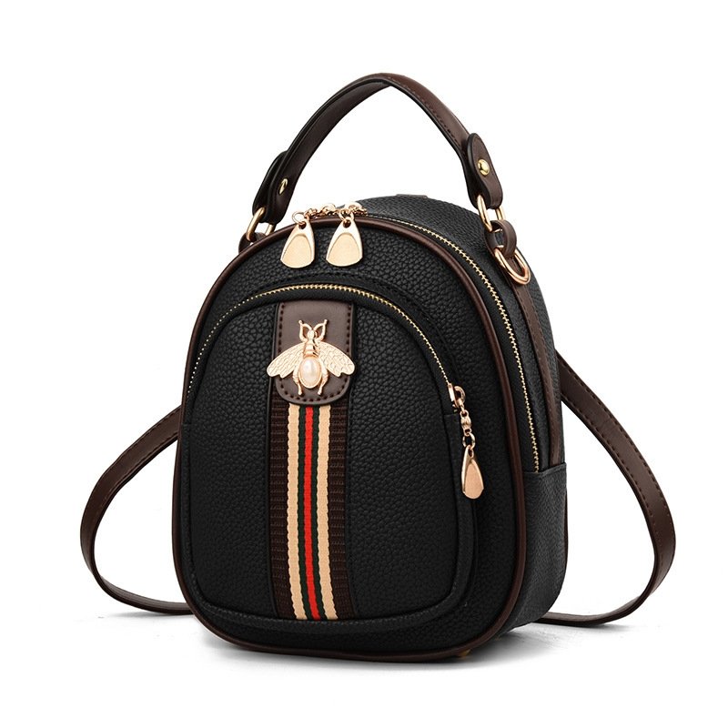 Mini Bee Emblem Backpack - BloomBliss.com