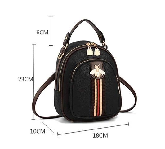 Mini Bee Emblem Backpack - BloomBliss.com