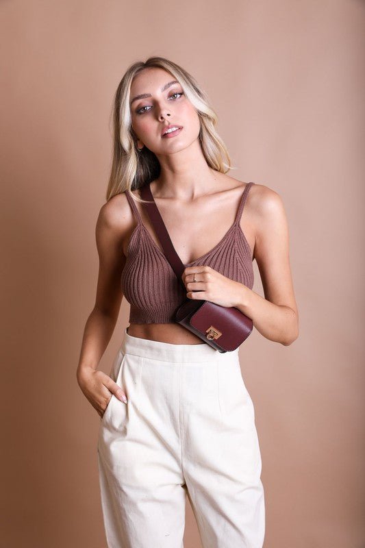 Mini Faux Leather Waist Belt Bag - BloomBliss.com