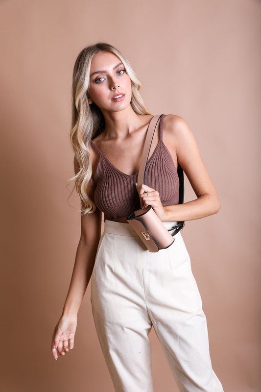 Mini Faux Leather Waist Belt Bag - BloomBliss.com