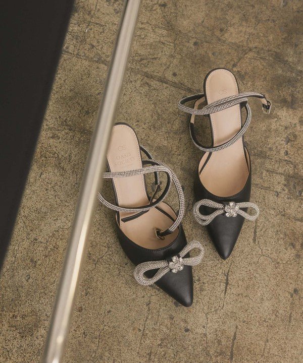 OASIS SOCIETY Chelsea - Bow Front Kitten Heel - BloomBliss.com