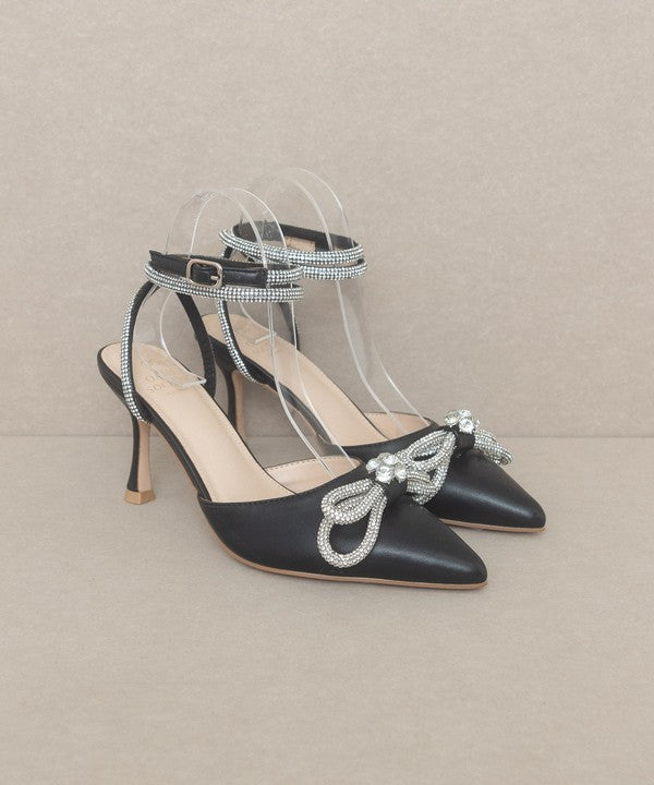 OASIS SOCIETY Chelsea - Bow Front Kitten Heel - BloomBliss.com